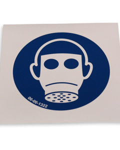 Piktogramm: Gebot / Atemschutzmaske tragen dia100mm